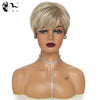 Synthetic Short Ombre Blonde Natural Hair Heat Resistant Wig
