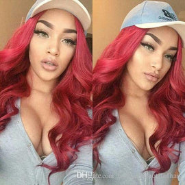 Brazilian Curly Human Hair Virgin Hand Tied Lace Front Wigs - MRD Couture International 