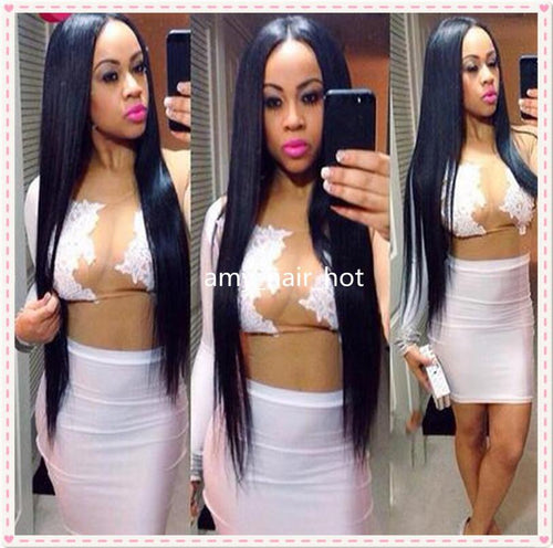 Peruvian Silky Straight Full Lace Front Wig Human Hair - MRD Couture International 