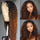 Ombre Curly Lace Human Hair 1B30 brown color 13x1 lace wig Brazilian Remy Pre Plucked