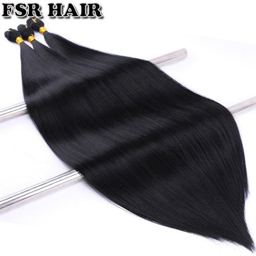 Black Synthetic Hair Weave Silky Straight - MRD Couture International 