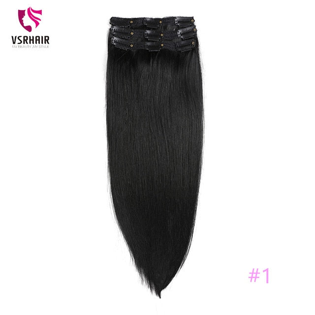 Machine Remy Clip In Human Hair Extensions - MRD Couture International 