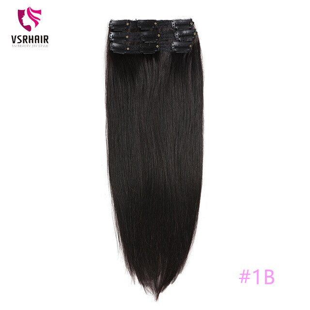 Machine Remy Clip In Human Hair Extensions - MRD Couture International 
