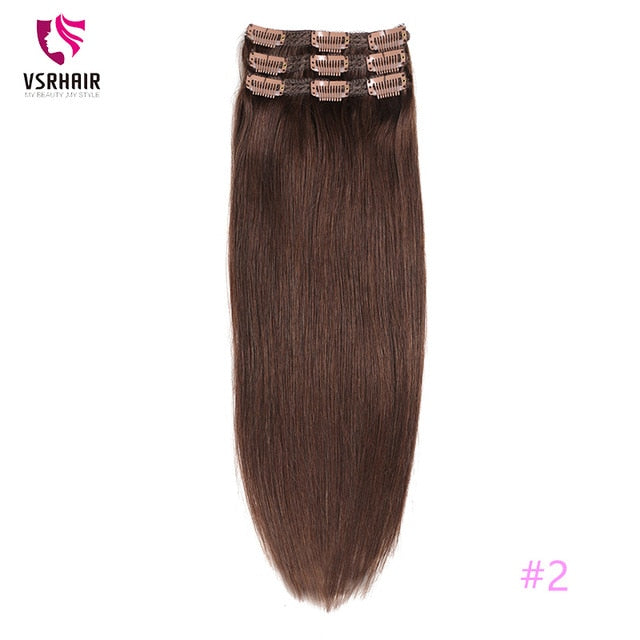 Machine Remy Clip In Human Hair Extensions - MRD Couture International 