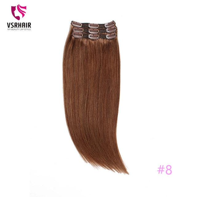 Machine Remy Clip In Human Hair Extensions - MRD Couture International 