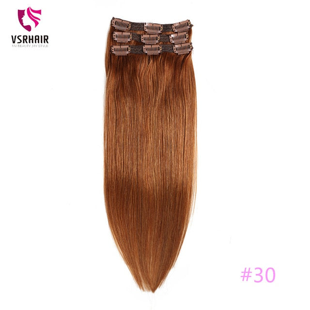 Machine Remy Clip In Human Hair Extensions - MRD Couture International 