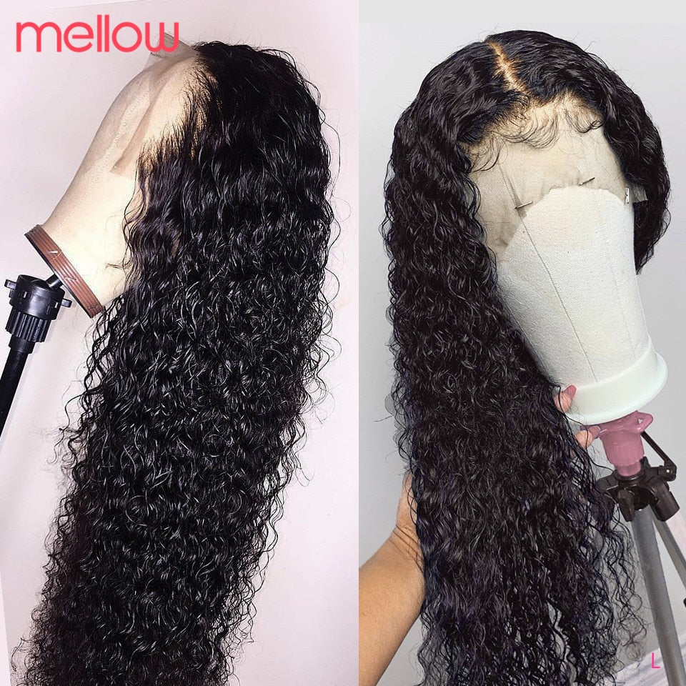 Brazilian Remy Jerry Curl Lace Front Wig Short Curly 180 Density - MRD Couture International 