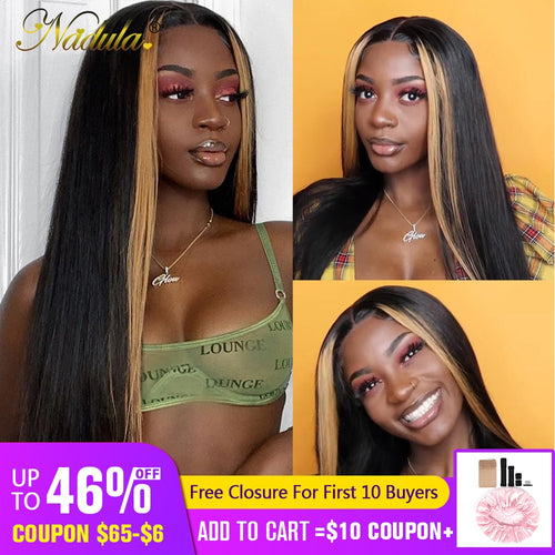 13*4 Lace Front Ombre Color  Brazilian Straight Wig - MRD Couture International 
