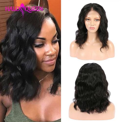 Peruvian Body Wave Short Bob Lace Closure Wigs - MRD Couture International 