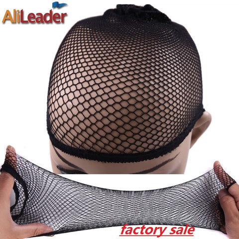 1Pcs to 5pcs New Stretchable Elastic Hair Nets Wig Cap Mesh Black