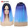 2 Tone Ombre Brown Synthetic Hair Wigs - MRD Couture International 