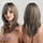 16 Inches Synthetic Platinum Blonde Long Natural Wave Ombre Brown Mixed Color Wigs - MRD Couture International 