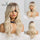 Long Wavy Ombre with Bangs Synthetic Wig