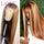 Lace Front Human Hair Brazilian Remy Highlight Ombre 27 brown Frontal Wig pre plucked Wig