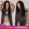 Brazilian Remy Human Hair  Long Straight Lace Front Wig 28 to 40 Inches - MRD Couture International 