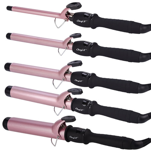 Temperature Setting Electric Hair Curler Long Curling Wand 13-38mm Professional Hair Curler