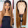Brazilian Lace Front Honey Blonde Highlight Brown Ombre Human Hair Wig