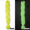 Neon Glowing Hair Florescent Synthetic Jumbo Braids 24inch 100g kanekalon