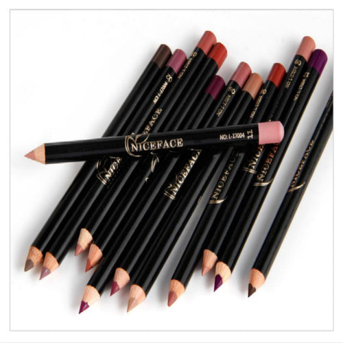 12 Colors Lip Pencils Matte Waterproof Lipliner