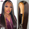 Highlight Wig Brown Colored Human Hair Wigs Ombre Lace Front Human Hair Wigs
