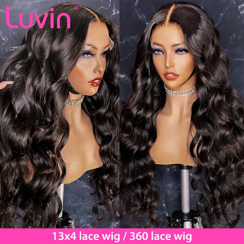 26 Inch Human Hair 360 Lace Front Wig Pre Plucked Body Wave Glueless 360 Glueless Full Lace Wig Curly Human Hair Wigs 36 Inch  main image 4