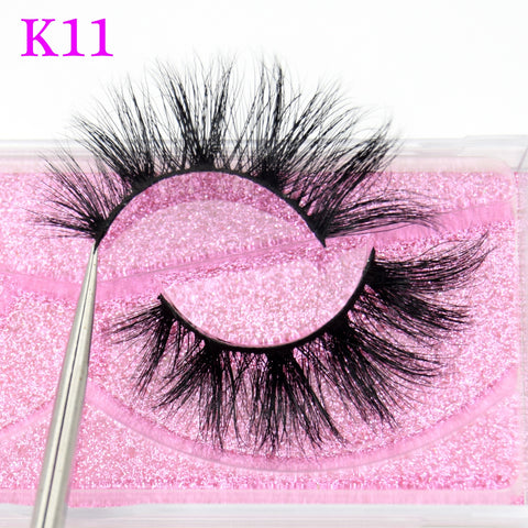 1 Pair Mink Eyelashes 3D Mink Hair False Eyelashes