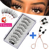 5 Magnetic Eyelash Set Long 3D Mink Magnetic Faux Thick False Eyelashes