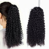 Kinky Curly Drawstring Ponytail Brazilian Remy 150g 4 Combs