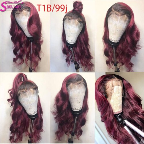 Brown Highlight Lace Front Human Hair Wigs Body Wave 1b 27 Ombre Blonde Lace Front Human Hair Raw Indian Wig