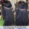 Mongolian Kinky Curly I Tip Hair Microlinks Extensions Bundles Virgin Hair