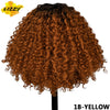 Kinky Curly Bob Wig Soft Synthetic Water Wave Ombre Glueless Wig