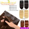Clip In Hair Extensions Human Hair 200G 10pcs/set Machine Made Remy Silky Straight Extensions