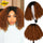Kinky Curly Bob Wig Soft Synthetic Water Wave Ombre Glueless Wig