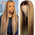 #4/30 Highlight Wig ombré Colored Lace Front Human Hair Wigs Pre Plucked