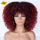 Short Afro Kinky Curly Wigs With Bangs Synthetic Wig