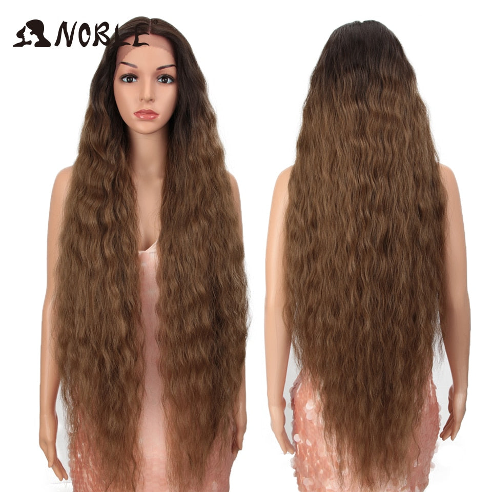 Synthetic Lace Wig Long Curly 42 Inch Lace Wig
