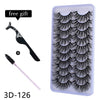 10 Pairs 3D Mink Eyelashes Natural Long Dramatic Lash Extensions Hand Made Fake Eyelashes
