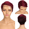 Brazilian Remy Short Lace Front Human Hair Wig Ombre Blonde
