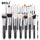 Black Makeup brushes set Professional Natural goat hair brushes
