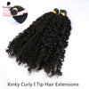 Kinky Curly I Tip Microlinks Brazilian Virgin Hair Extensions