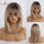 Pink Bob Synthetic Wigs with Bangs Natural Wave Hair Medium Length Heat Resistant