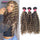 Remy Highlight Deep Wave Bundles Human Hair Extensions 30 inch Bundles Ombre Blonde Brown Deep Wave Bundles