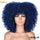 Short Hair Afro Kinky Curly Wigs With Bangs Synthetic Ombre Glueless Wig