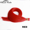 100% Remy Red I Tip Hair Extension Keratin Bonded Natural Human Hair 1g/strand