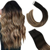 Tape in Human Hair Extensions Brazilian Remy Straight Double Sided Tape Hair 2.5g/Pc