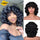 Short Hair Afro Curly Wig With Bangs Synthetic Shoulder Length Natural Wig