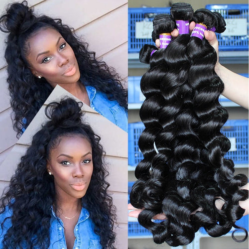 Brazilian Loose Wave Raw Virgin Human Hair Extensions - MRD Couture International 