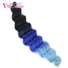 Crochet hair for braids Synthetic extensions soft braiding hair Long Deep Wave bundles