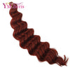 Crochet hair for braids Synthetic extensions soft braiding hair Long Deep Wave bundles